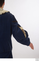  Photos Man in Historical Dress 19 16th century Blue suit Historical Clothing arm sleeve 0004.jpg